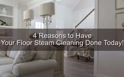 4 Reasons to Have Your Floor Steam Cleaning Done Today!